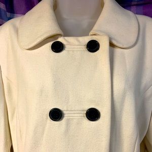 Old Navy White wool coat